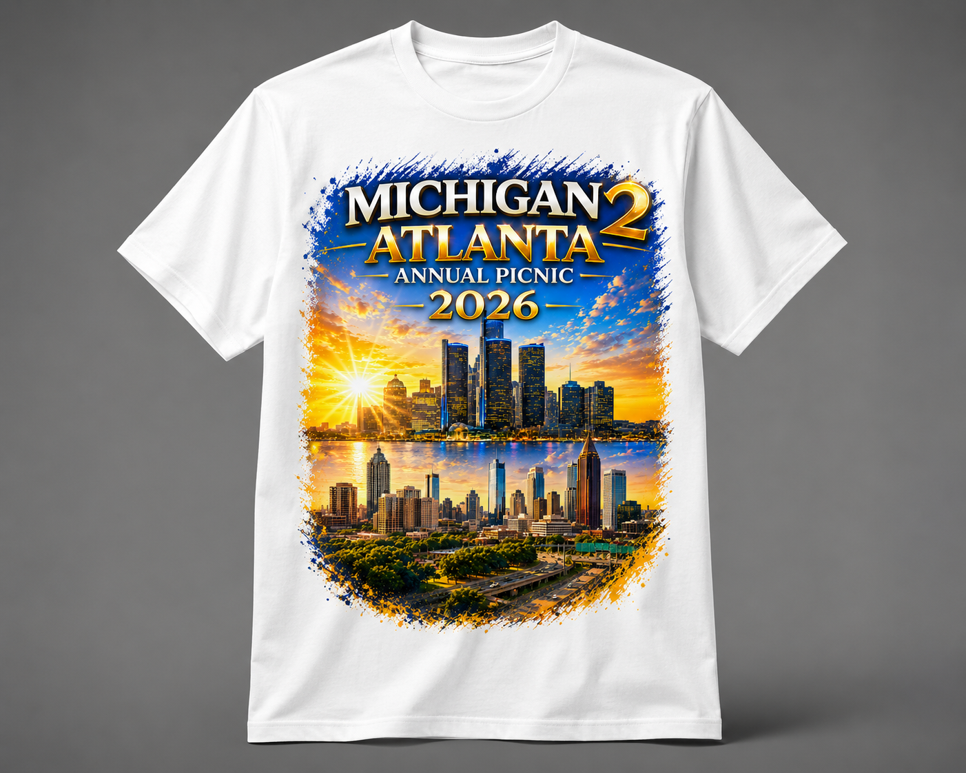 Michigan 2 Atlanta Annual Picnic 2026 — Custom T-Shirt